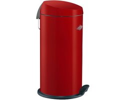 WESCO Capboy Maxi Prullenbak | Pedaalemmer | 22 Liter | Metaal - Rood | Afvalemmer - Made in Germany