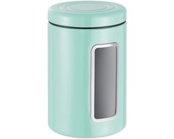 WESCO Classic Line Voorraadbus met Venster | 2 Liter | Metaal - Mint | Voorraadpot