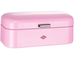 WESCO Grandy Broodtrommel | 10 Liter - Maat L | Metaal - Roze | Keukenopslag