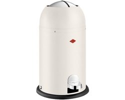 WESCO Kickmaster Junior Prullenbak | Pedaalemmer | 12 Liter | Metaal - Wit | Afvalemmer