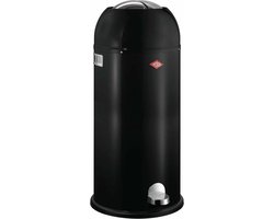 WESCO Kickmaster Maxi Prullenbak | Pedaalemmer | 40 Liter | Metaal - Zwart | Vuilnisbak - Made in Germany
