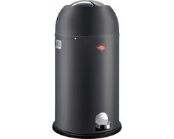 WESCO Kickmaster Prullenbak | Pedaalemmer | 33 Liter | Metaal - Mat grafiet | Afvalemmer - Made in Germany