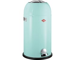WESCO Kickmaster Prullenbak | Pedaalemmer | 33 Liter | Metaal - Mint | Afvalemmer - Made in Germany