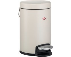 WESCO Kosmetik 133 Afvalbakje | Pedaalemmer | 3 Liter | Metaal - Mat zand | Make-up Afvalemmer - Made in Germany