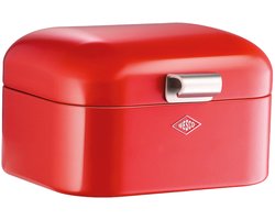 WESCO Mini Grandy Broodtrommel | 2 Liter - Maat S | Metaal - Rood | Brooddoos