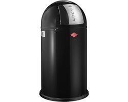 WESCO Pushboy Prullenbak | 50 Liter | Metaal - Zwart | Vuilnisbak - Made in Germany