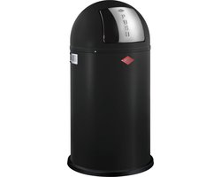 Wesco Pushboy Prullenbak - Afvalbak Wesco - 50 Liter - Matzwart