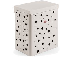 WESCO Wasmand Duo 1 met Inzet | 64 Liter | Duo Wasbox (2x32 Liter) | Metaal - Mat zand | Waskorf