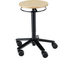 Wesjon - PEB3010 - Tabouret - houten zitting - onzichtbare montage - zwart