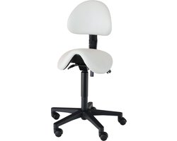 Wesjon- Zadelkruk-  PEB518-hoogte verstelbaar-rugleuning-kunstleer-Amalfi Auster