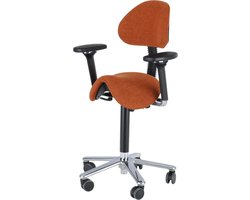 Wesjon Zadelstoel - PEB5180 - met lumbaalondersteuning - 5D armleggers - diverse kleuren leverbaar