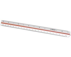 Westcott schaalstok - 30cm - schaal 1:20/25/33,33/50/75/100 - AC-E10161
