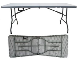 Westerhold Inklapbare Tafel - campingtafel 180x75x74cm - 12kg - 100kg draagvermogen