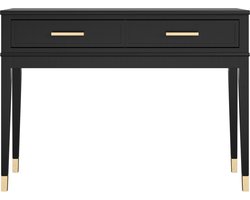 Westerleigh|Console tafel met 2 laden in MDF zwart