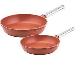 Westinghouse Performance 2-delige Koekenpannenset – Ø24 +28 cm Koekenpan – Inductie – Oranje