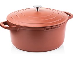 Westinghouse Performance Braadpan – Ø24 cm – Inductie Pan – Inclusief Deksel – Oranje