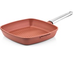Westinghouse Performance Grillpan – Ø28 cm – PFOA-vrij – Inductie Pan – Oranje