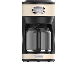 Westinghouse Retro Koffiezetapparaat – Filterkoffie – Herbruikbaar Filter – 1,25L – 10 Koppen – 1000W – Beige