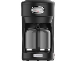 Westinghouse Retro Koffiezetapparaat – Filterkoffie – Herbruikbaar Filter – 1,25L – 10 Koppen – 1000W – Zwart