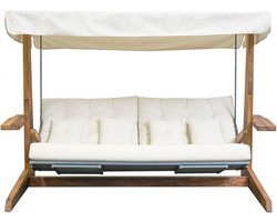 Westmann 4-persoons Houten Verandaschommel Luna 2600 - Creme