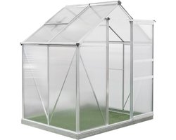 Westmann Aluminium kas Flora 64 - Zilver - 132x190x201cm