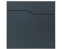 Westmann Brixa B Wandbrievenbus met krantenvak met Slot - Antraciet