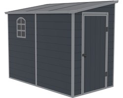Westmann Kunststof Aanbouw Tuinschuur Hortus L -248x134x194cm - Grijs