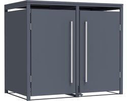 Westmann Pedura-2 Metalen Containerombouw met Pedaal bediening - 2 kliko's - Antraciet