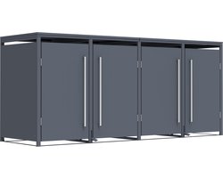Westmann Pedura-4 Metalen Containerombouw met Pedaal bediening - 4 kliko's - Antraciet