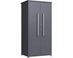 Westmann Tuinkast Gereedschapskast Metaal 65x90x187 cm - Antraciet