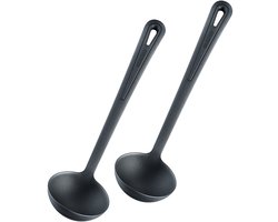Westmark 2 Soeplepels/Lepel, Lengte: 31,5 cm, Zacht, Zwart, 285622E3