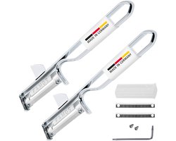 Westmark 2 universele dunschillers/pendeldunschillers met geslepen uitsteekmes, incl. set reservemessen, roestvrijstalen messen, Famos, metaal/verchroomd, 106122E6