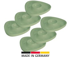 Westmark 6 eierdopjes, driehoekig, stapelbaar, hoogwaardige kunststof, Tri, mint groen, 207022EM