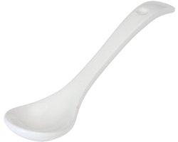 Westmark 6 keramische/opscheplepels, lengte: 11 cm, keramiek, Tapas + Friends, wit, 69762260