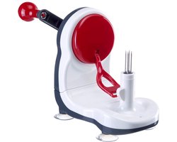 Westmark Appelschilmachine, kunststof/roestvrij staal, Loop, wit/donkergrijs/rood, 97082260