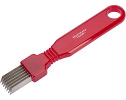 Westmark Augurkensnijder met 7 mesjes, lengte: 16,3 cm, roestvrij staal/kunststof, rood/zilver, 51242260