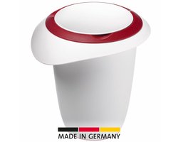 Westmark Beslagkom met tweedelige deksel, 1 l, met schenktuit, kunststof, wit/rood, 3151227R