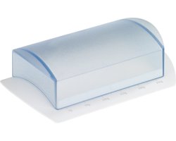 Westmark Botervloot voor op tafel, met maataanduiding, kunststof, wit/doorzichtig, 21162270