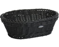 Westmark broodmand ovaal kunststof 26x19x8cm zwart modern design.