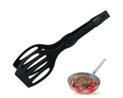 Westmark Dubbele bak-/serveertang, lengte: 28,9 cm, kunststof, Duetto Flonal, zwart, 21002260