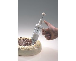 Westmark Garneer- en slagroomspuit, met 5 spuitmonden, inhoud: 180 ml, kunststof/roestvrij staal, doorzichtig/wit, 31162260