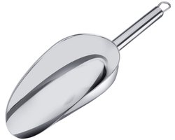 Westmark Keukenhulp voedsel doseer schep - rvs - 200 ml - 25 x 8 cm - opstaande rand