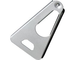 Westmark Multi-opener met rubberen band, pot-, blik- en flesopener, lengte: 17 cm, staal/rubber, Twist, zilver, 10502270