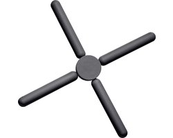 Westmark Onderzetter – opvouwbare onderzetter voor hete pannen, beschermt je tafel en werkblad, hittebestendig tot 200°C, krasbestendig – silicone, Ø 22cm