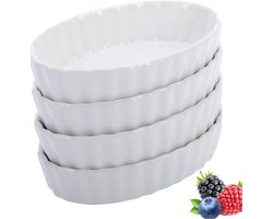 WESTMARK OVALE SCHAALTJES 4-DLG WIT
