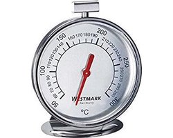 Westmark Oventhermometer, meetbereik: 50 °C tot 300°C/122°F tot 572°F, roestvrij staal, zilver/rood, 12902260