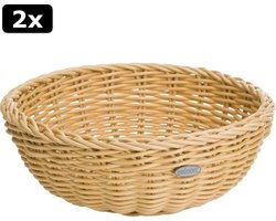 Westmark Saleen - Broodmand - rond - 23x9cm - Beige - Set a 2 stuks
