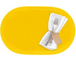 Westmark Set van 4 placemats, 45,5 x 29 cm, vinyl, geel, Saleen-collectie: Fun