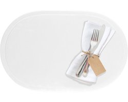 Westmark Set van 4 placemats, 45,5 x 29 cm, vinyl, wit, Saleen-collectie: Fun