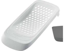 Westmark Spätzlerasp met flexibele deegschraper, kunststof, wit/grijs, Spatzl, 61132270